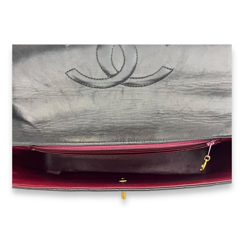 Chanel Parent Child Top Handle Bag Black in Lambskin, Gold hardware_9