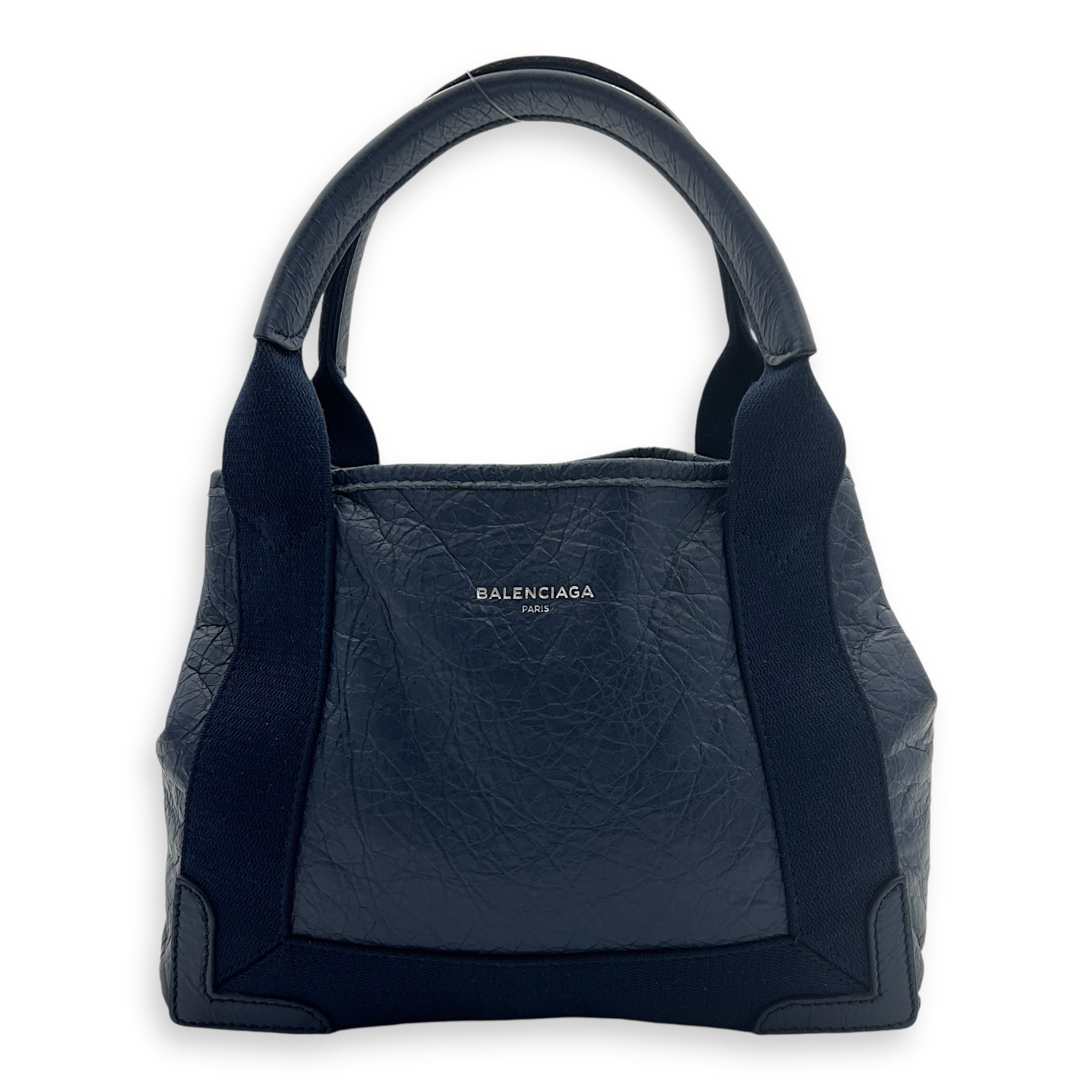 Cabas Top Handle Bag XS Blue in Lambskin