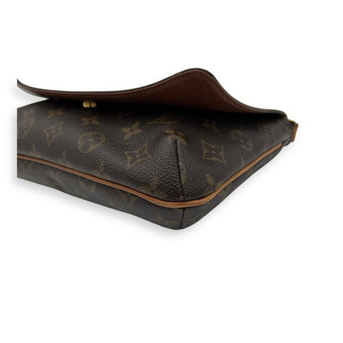 Louis Vuitton Musette Salsa Shoulder Bag Brown in Monogram Coated Canvas, Gold hardware_8