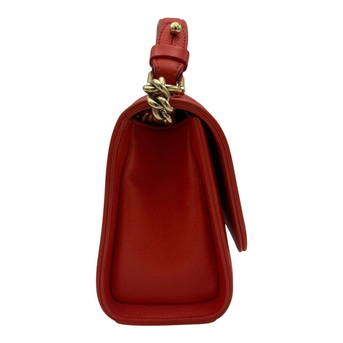 Chanel 2 way bag Orange Crossbody Bag in Calfskin, Gold hardware_4