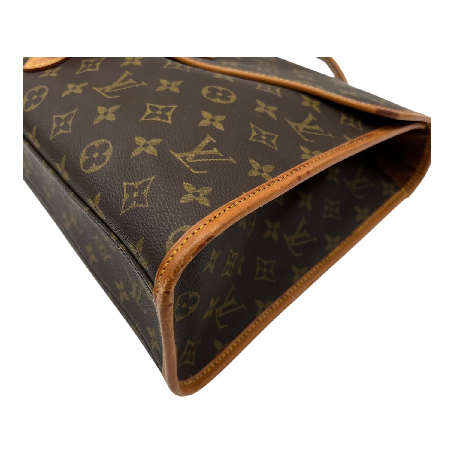 Louis Vuitton Beverly Top Handle Bag Brown in Monogram Coated Canvas, Gold hardware_11