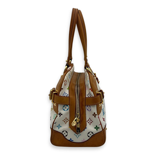 Louis Vuitton Claudia Shoulder Bag Multicolor x Murakami in Monogram Coated Canvas, Gold hardware_4
