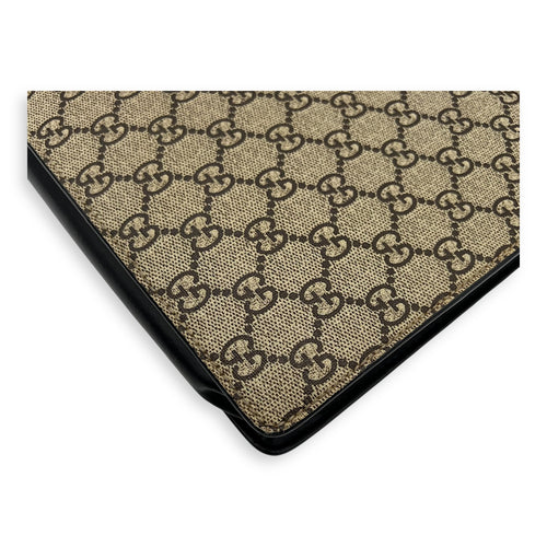 Gucci Tiger Pouch Brown in Coated Canvas, Silver hardware_10