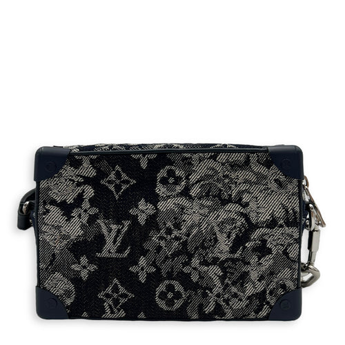 Louis Vuitton Soft Trunk Shoulder Bag Blue in Denim, Silver hardware_2