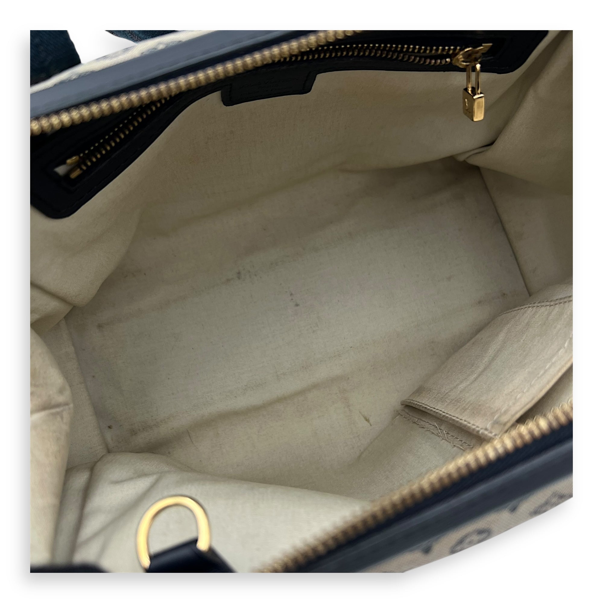 Louis Vuitton Josephine Shoulder Bag Grey in Jacquard, Gold hardware_6