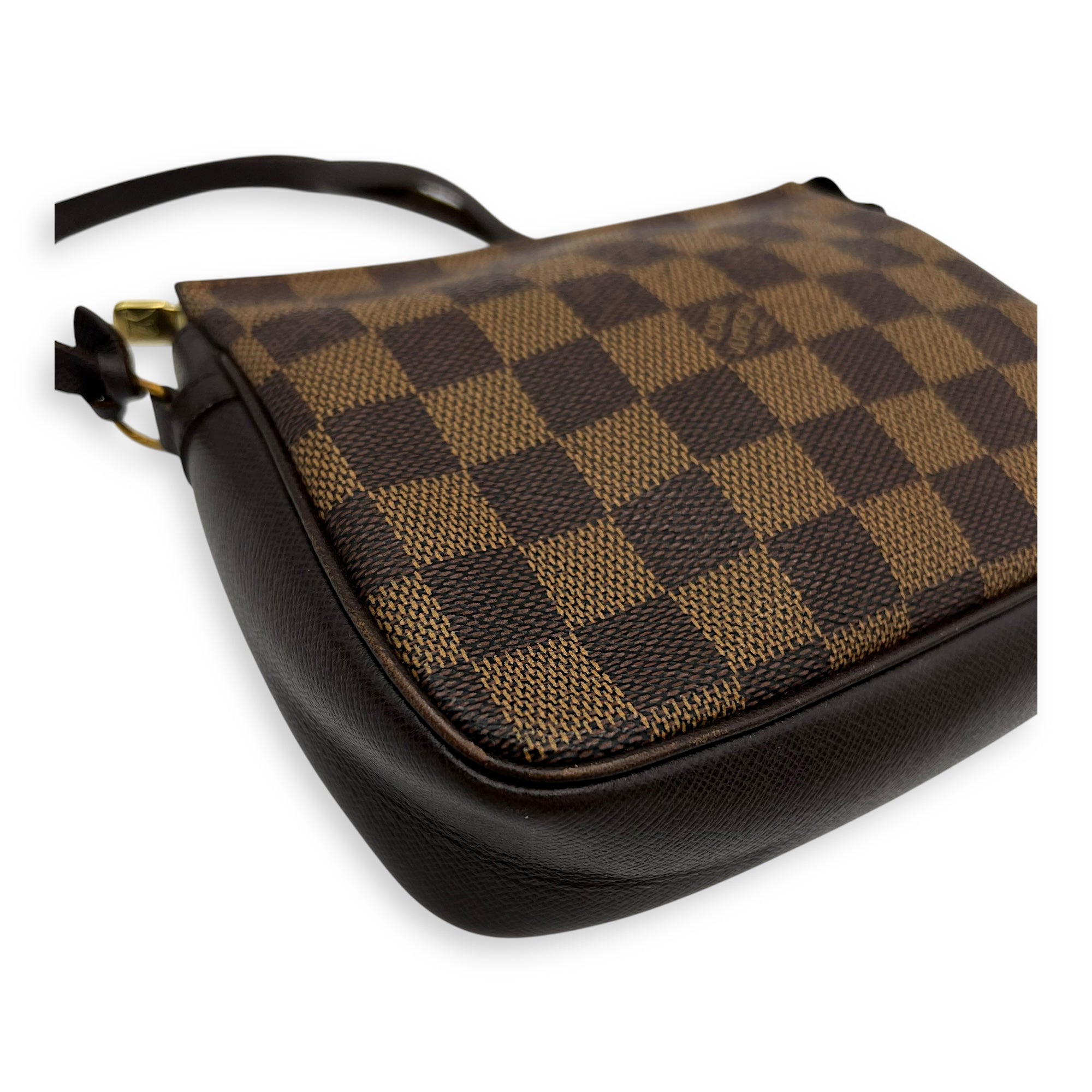 Louis Vuitton Trousse Pouch Brown in Coated Canvas, Gold hardware_10