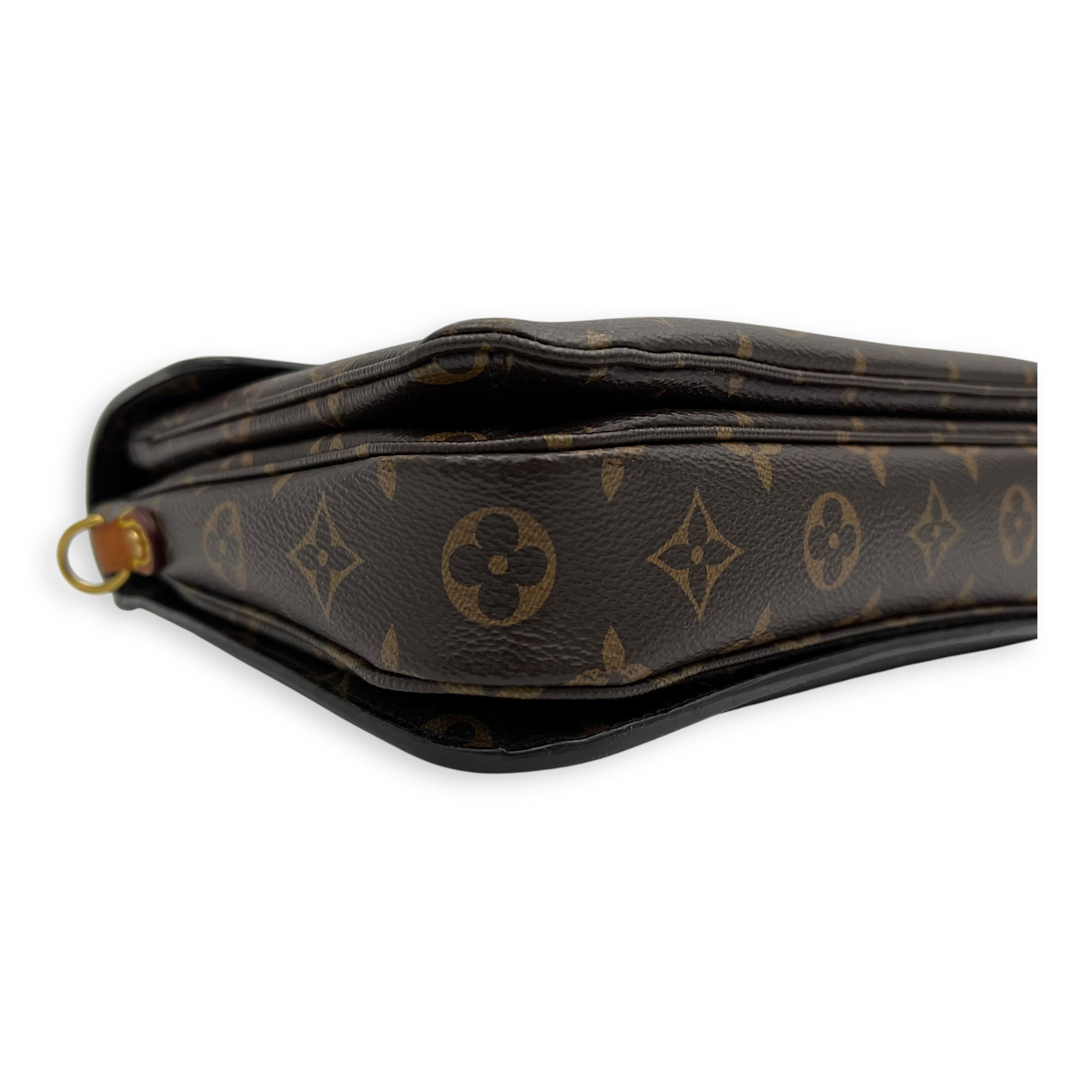 Louis Vuitton Metis Crossbody Bag Brown in Monogram Coated Canvas, Gold hardware_8