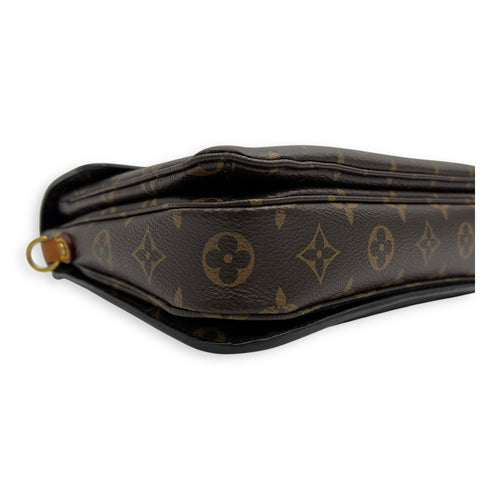 Louis Vuitton Metis Crossbody Bag Brown in Monogram Coated Canvas, Gold hardware_8