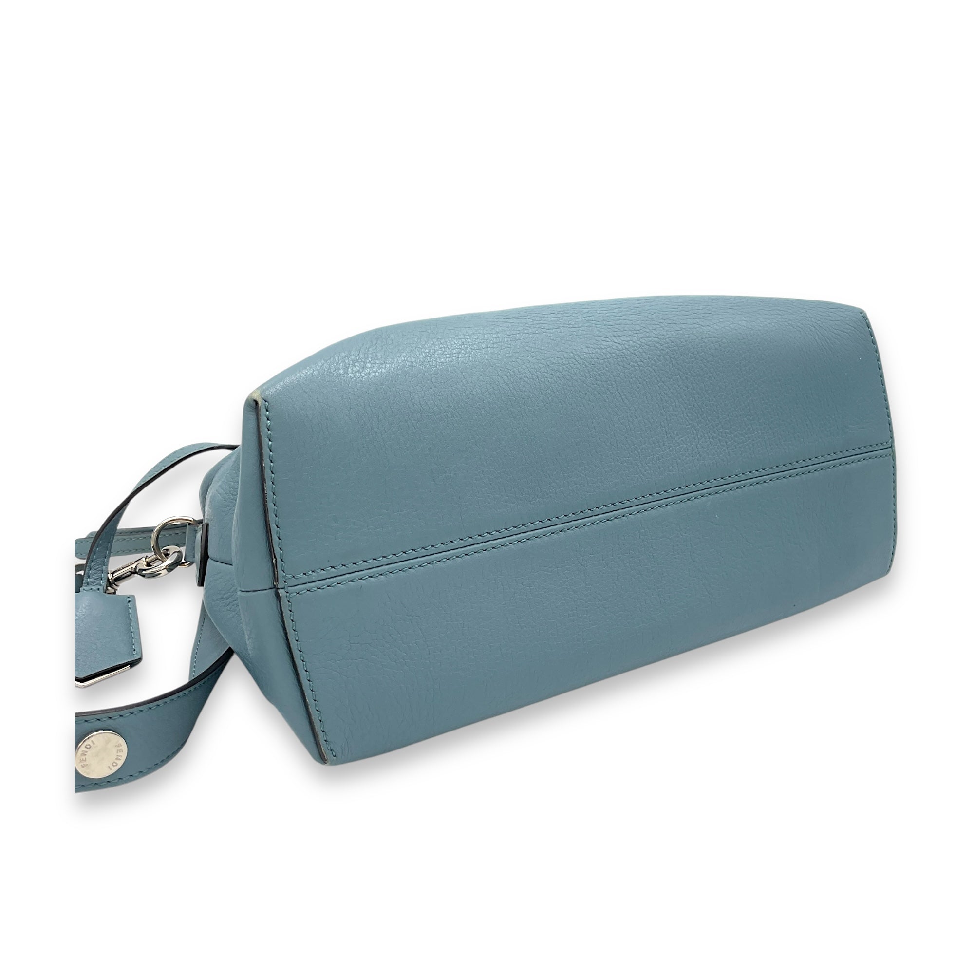 By The Way Top Handle Bag Blue in Calfskin, Gold hardware