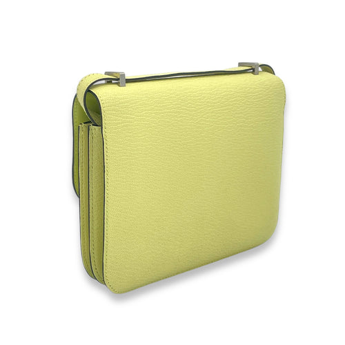 Constance 18 Jaune Bourgeon in Chevre Leather, Palladium hardware