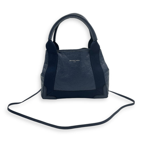 Cabas Top Handle Bag XS Blue in Lambskin