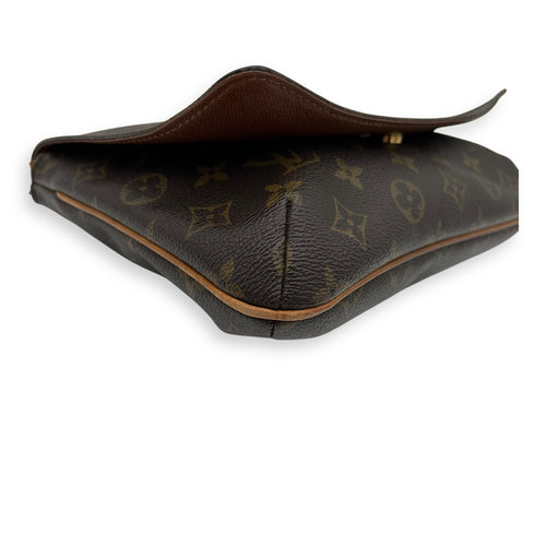 Louis Vuitton Musette Salsa Shoulder Bag Brown in Monogram Coated Canvas, Gold hardware_7