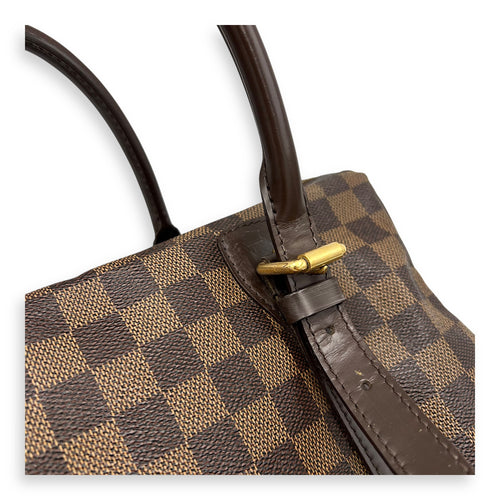 Louis Vuitton Berkeley Top Handle Bag Brown in Coated Canvas, Gold hardware_31