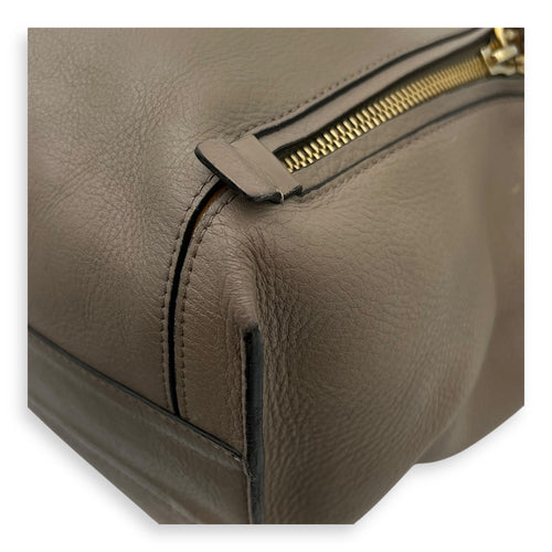 Chloé Milo Tote Bag Beige in Calfskin_8