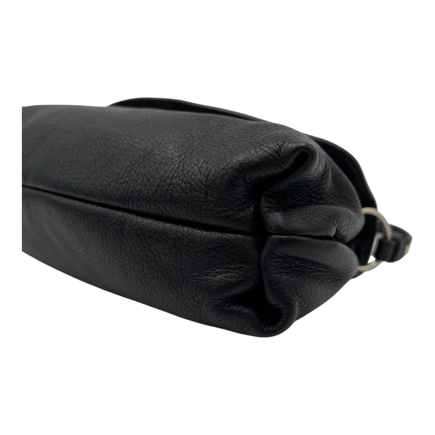 Chloé Lily Shoulder Bag Black in Calfskin, Gold hardware_9
