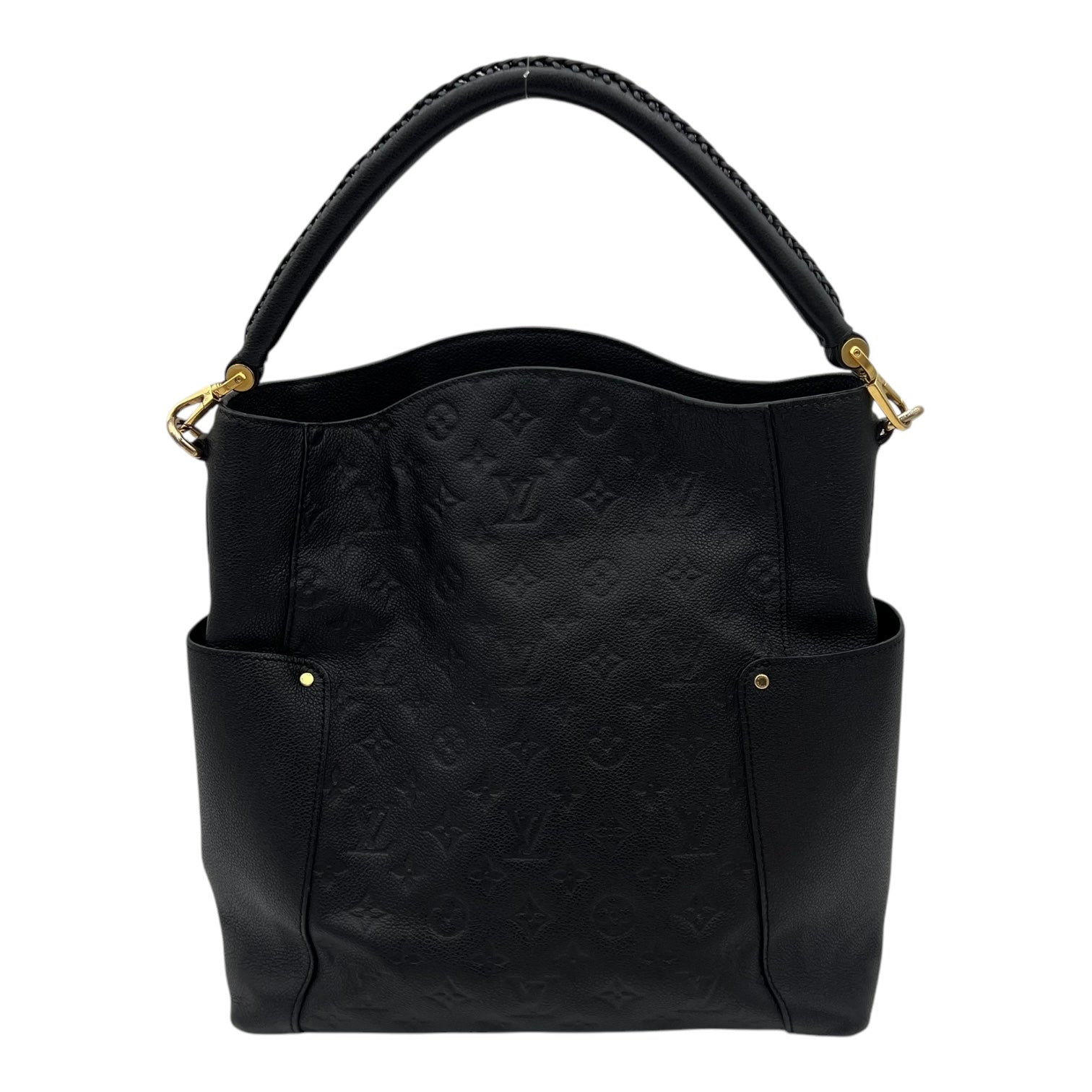 Louis Vuitton Bagatelle Shoulder Bag Black in Empreinte Leather, Gold hardware_15