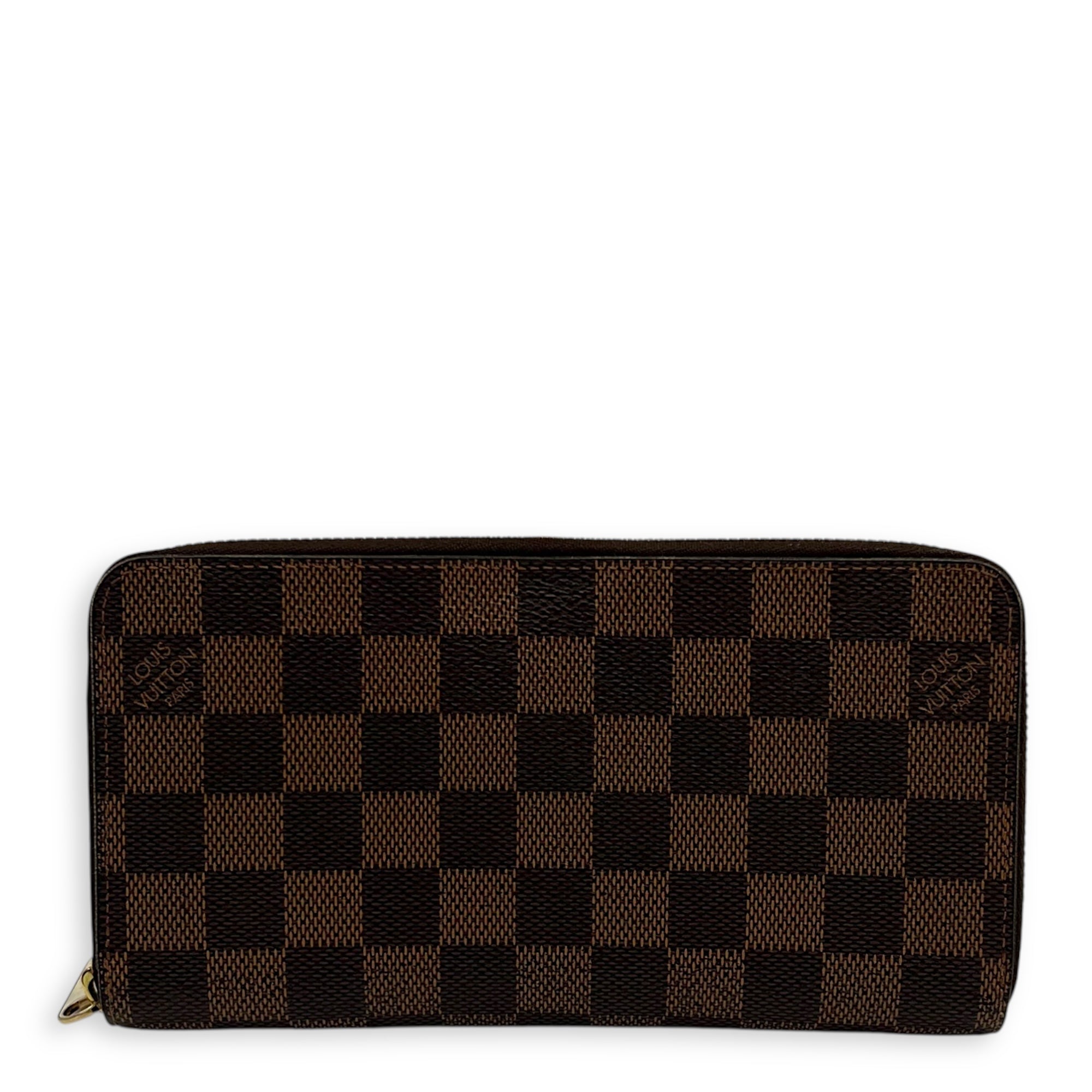 Louis Vuitton Zippy Wallet Brown in Coated Canvas, Gold hardware_1