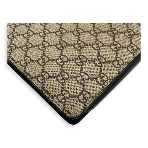 Gucci Tiger Pouch Brown in Coated Canvas, Silver hardware_9