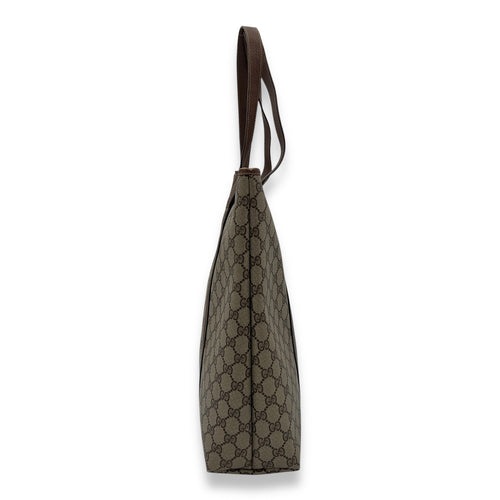 Gucci GG Tote Bag Grey in Coated Canvas, Silver hardware_4