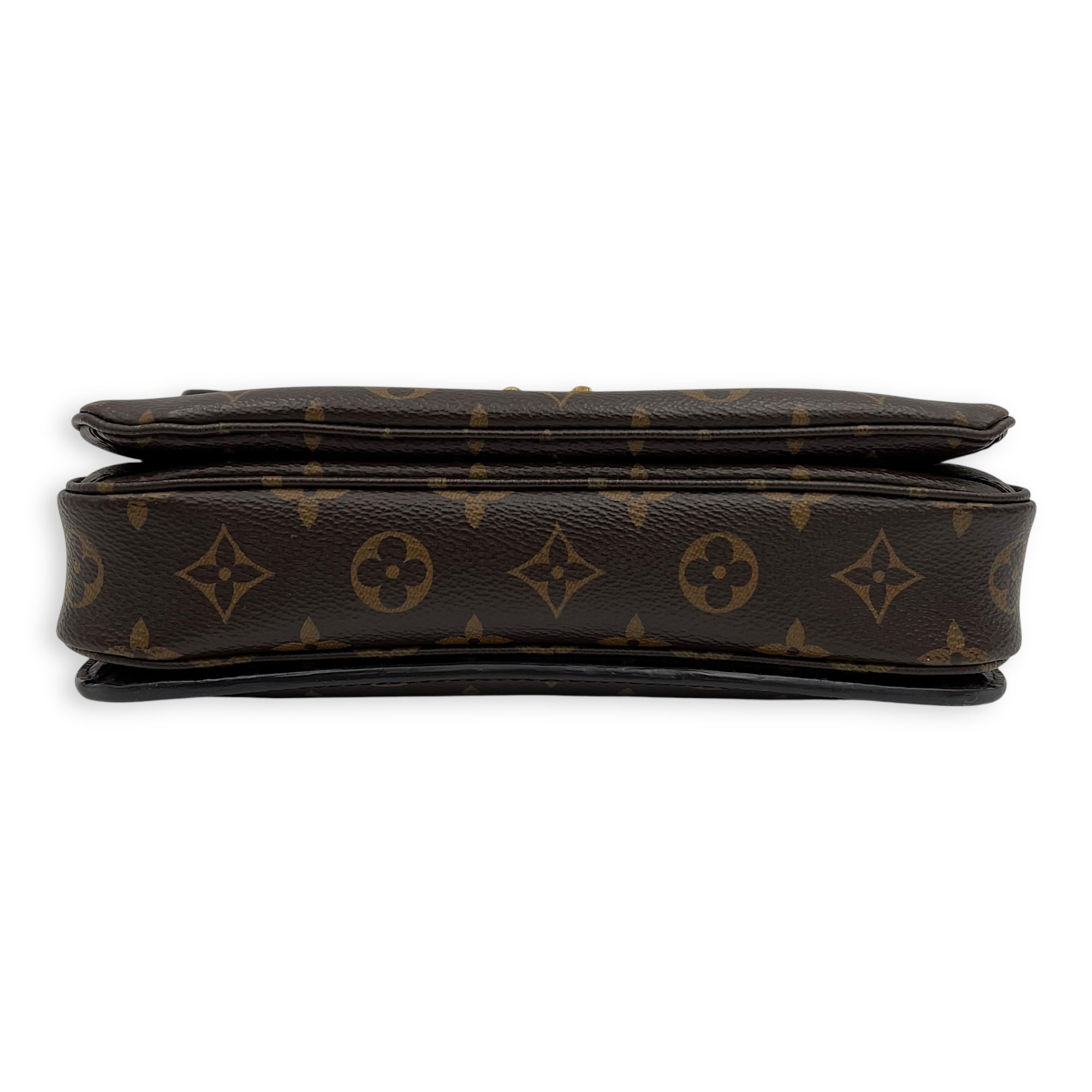 Louis Vuitton Metis Crossbody Bag Brown in Monogram Coated Canvas, Gold hardware_5