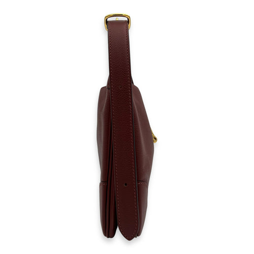 Hermès Trim Duo 24 Rouge H Shoulder Bag in Evercolor, Gold hardware_4