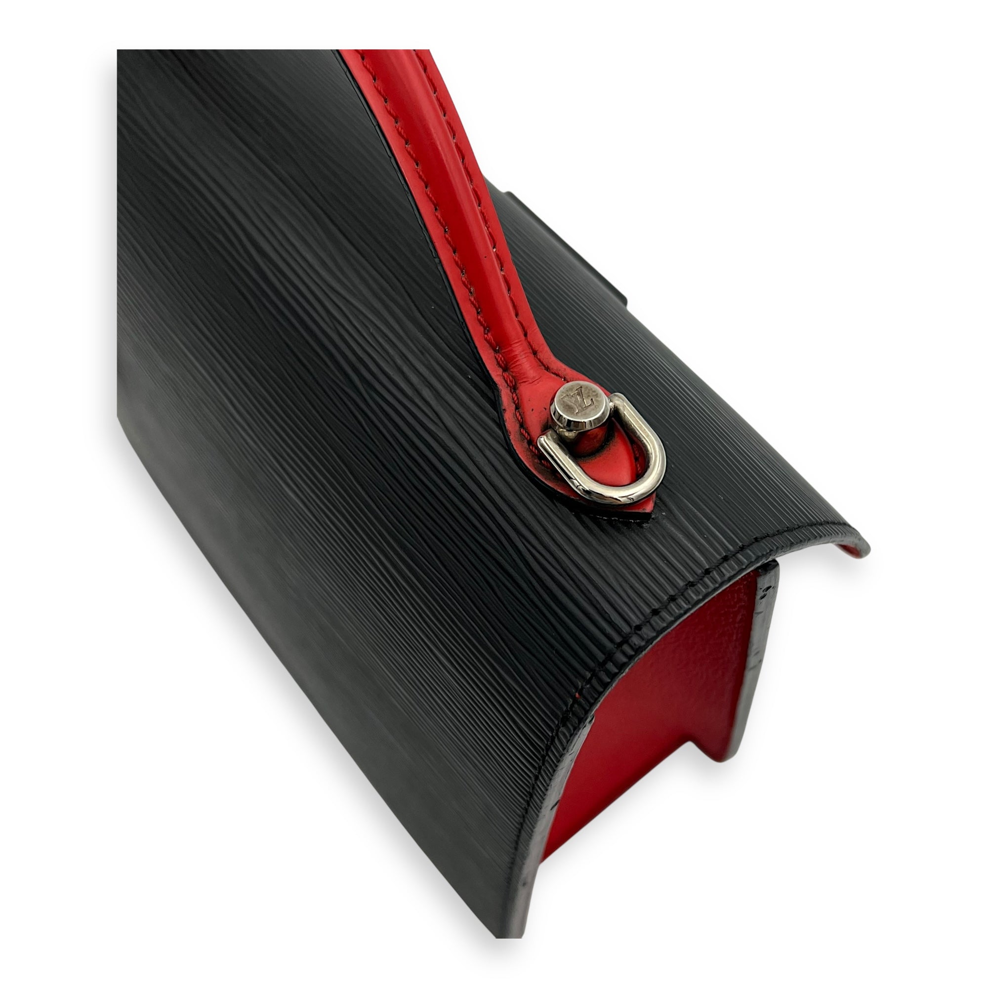 Louis Vuitton Monceau Black Top Handle Bag in Epi Leather, Silver hardware_8