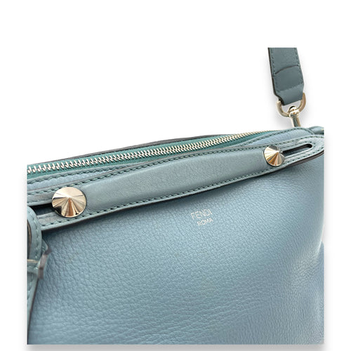 By The Way Top Handle Bag Blue in Calfskin, Gold hardware