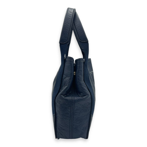 Cabas Top Handle Bag XS Blue in Lambskin