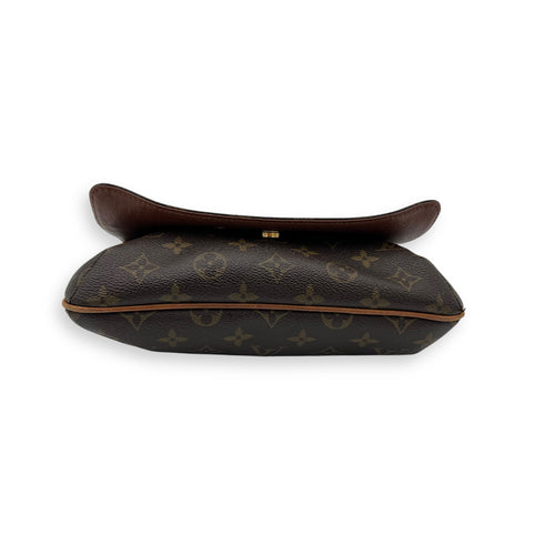 Louis Vuitton Musette Salsa Shoulder Bag Brown in Monogram Coated Canvas, Gold hardware_5