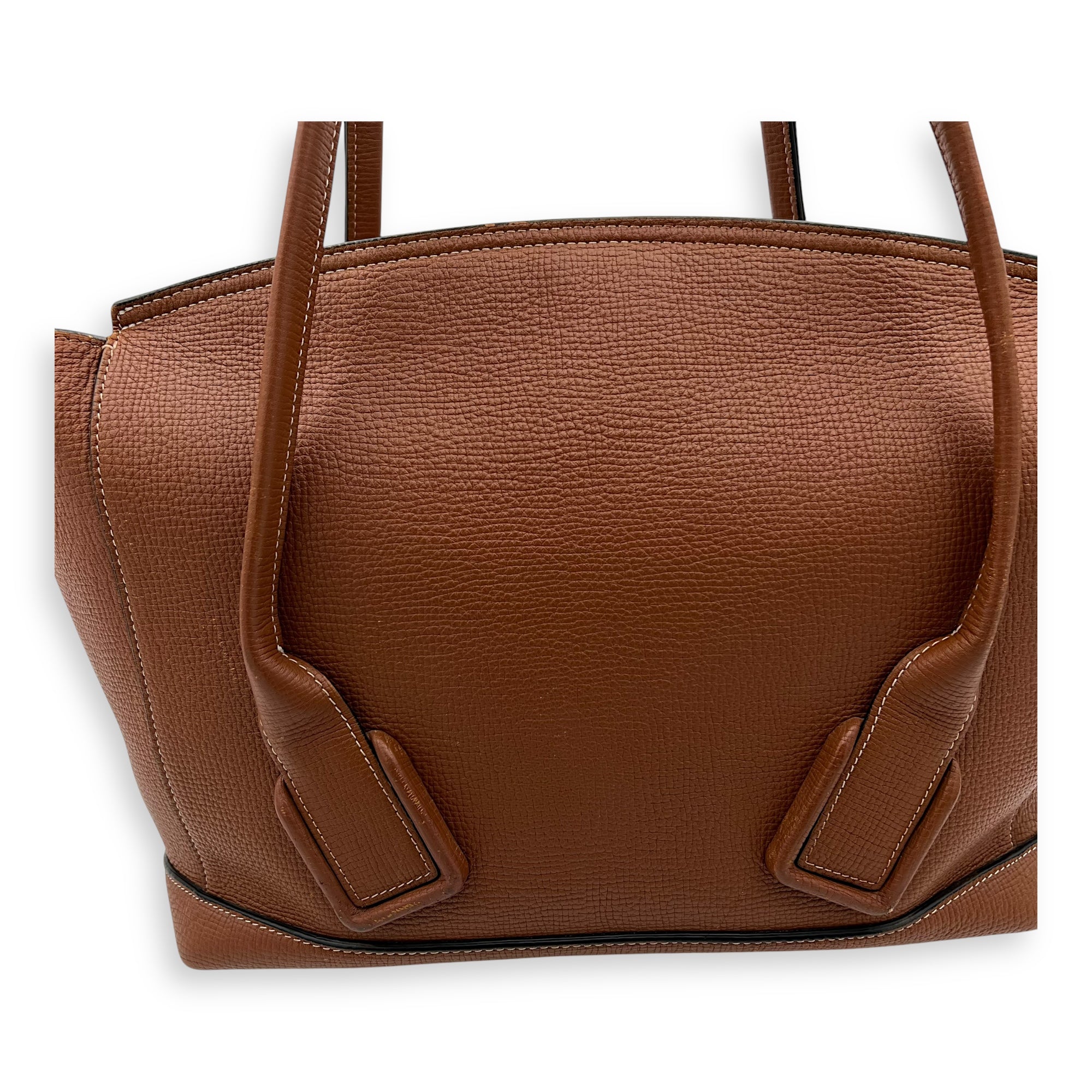 Bottega Veneta Arco Shoulder Bag Brown in Calfskin_15