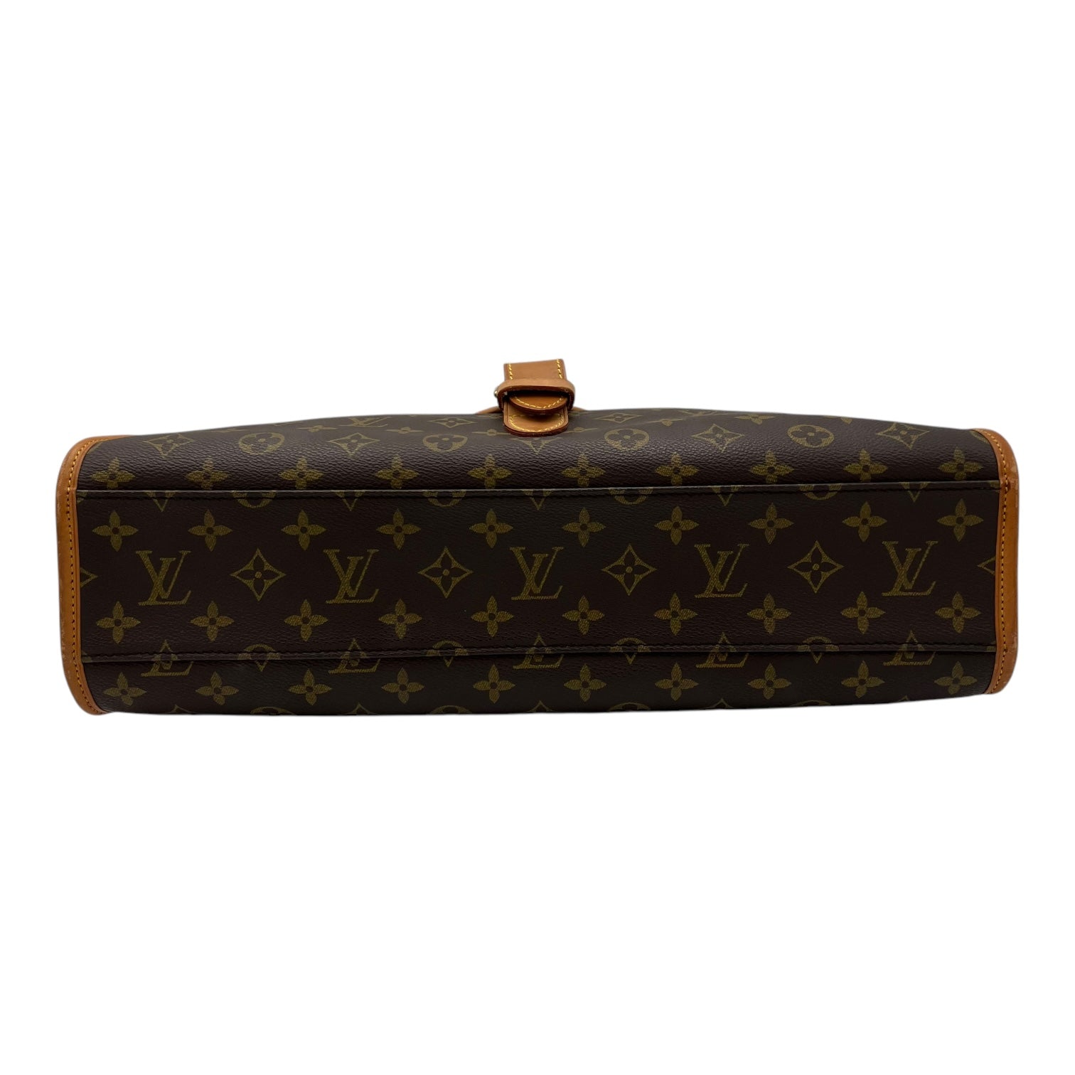 Louis Vuitton Beverly Top Handle Bag Brown in Monogram Coated Canvas, Gold hardware_5