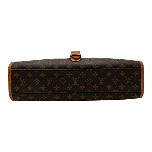 Louis Vuitton Beverly Top Handle Bag Brown in Monogram Coated Canvas, Gold hardware_5