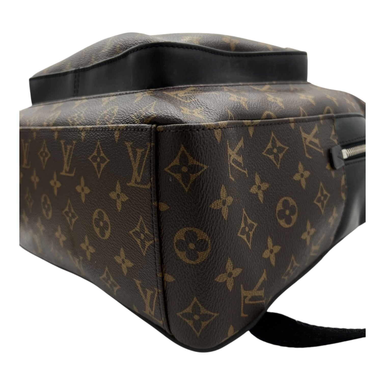 Louis Vuitton Macassar Backpack Brown in Monogram Coated Canvas, Silver hardware_10