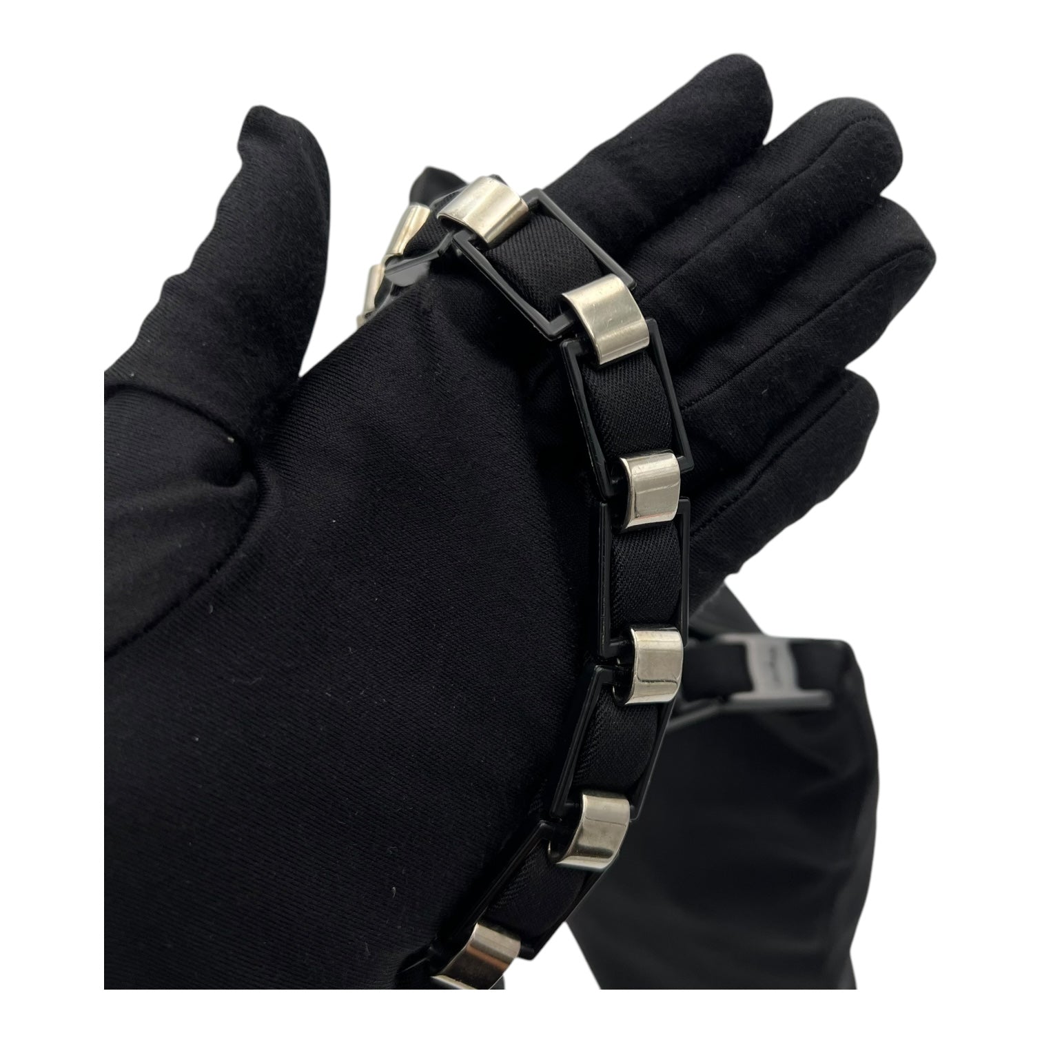 Salvatore Ferragamo Others Shoulder Bag Black in Nylon, Gold hardware_8