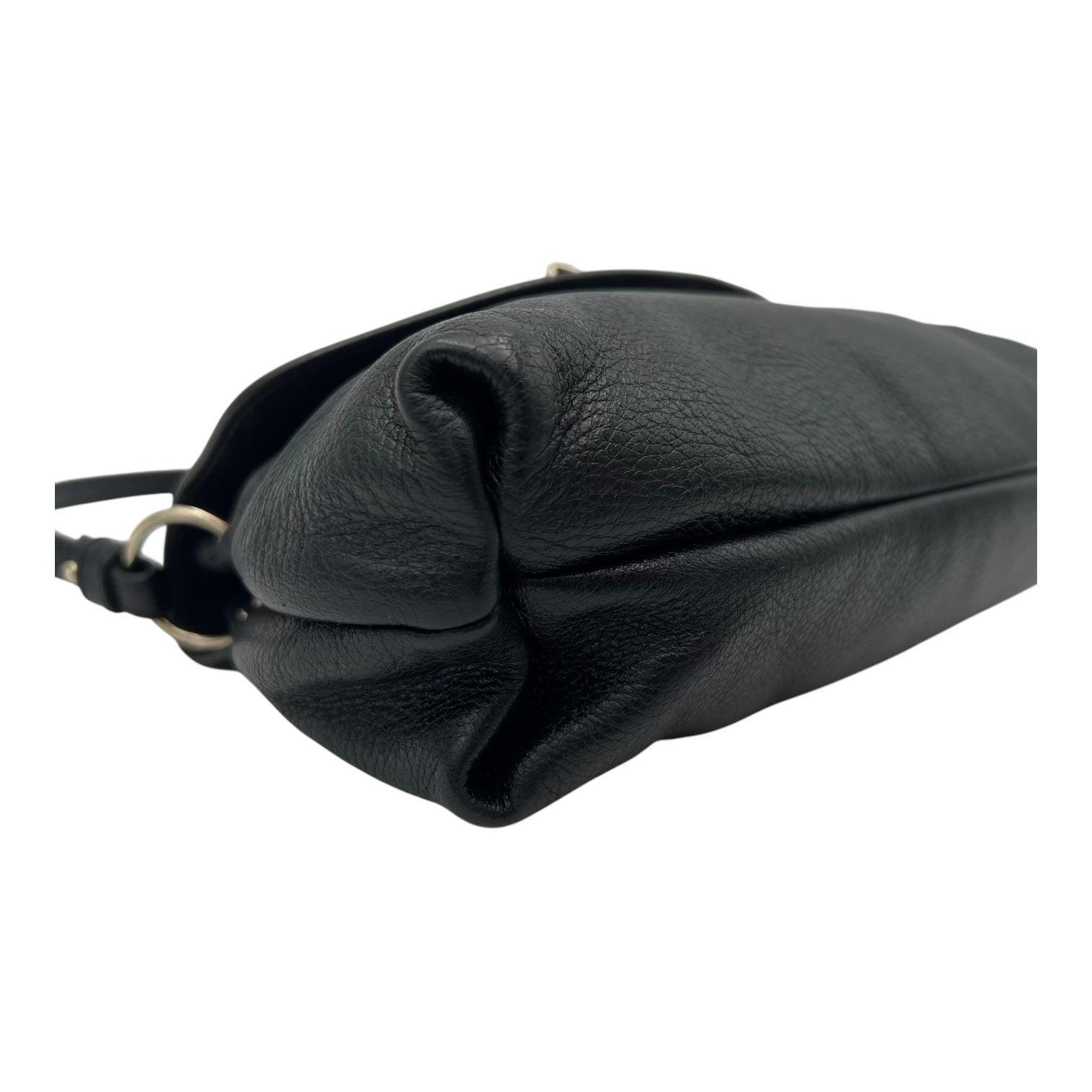 Chloé Lily Shoulder Bag Black in Calfskin, Gold hardware_8