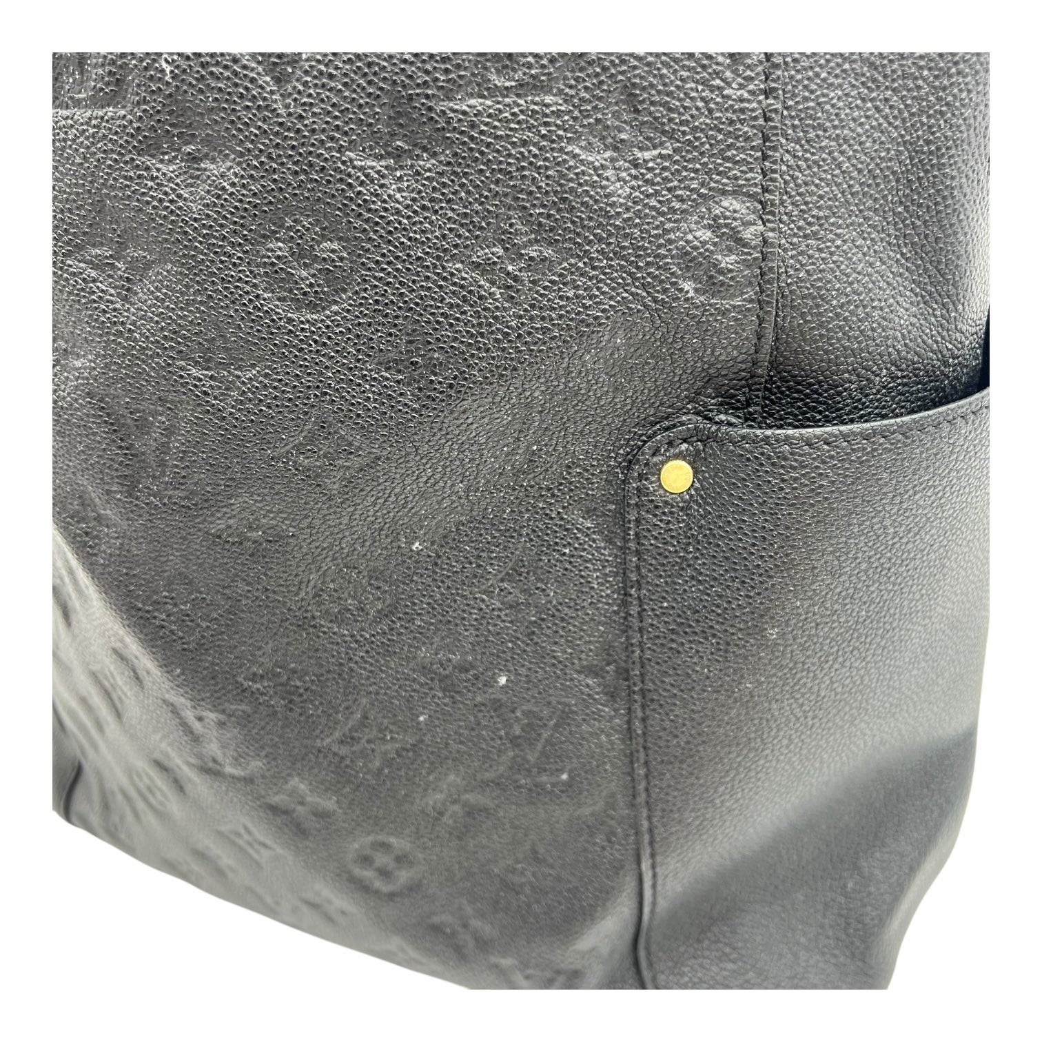 Louis Vuitton Bagatelle Shoulder Bag Black in Empreinte Leather, Gold hardware_14