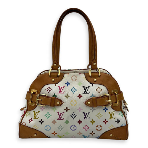 Louis Vuitton Claudia Shoulder Bag Multicolor x Murakami in Monogram Coated Canvas, Gold hardware_1