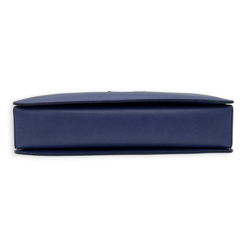Ferragamo  Tracy Crossbody Bag Small Blue in Saffiano Leather, Gold hardware_5