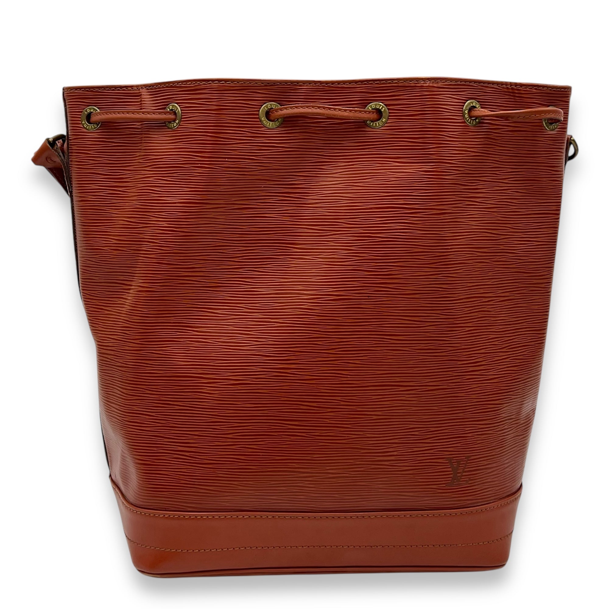 Louis Vuitton Noe GM Brown Bucket Bag in Epi Leather, Gold hardware_1