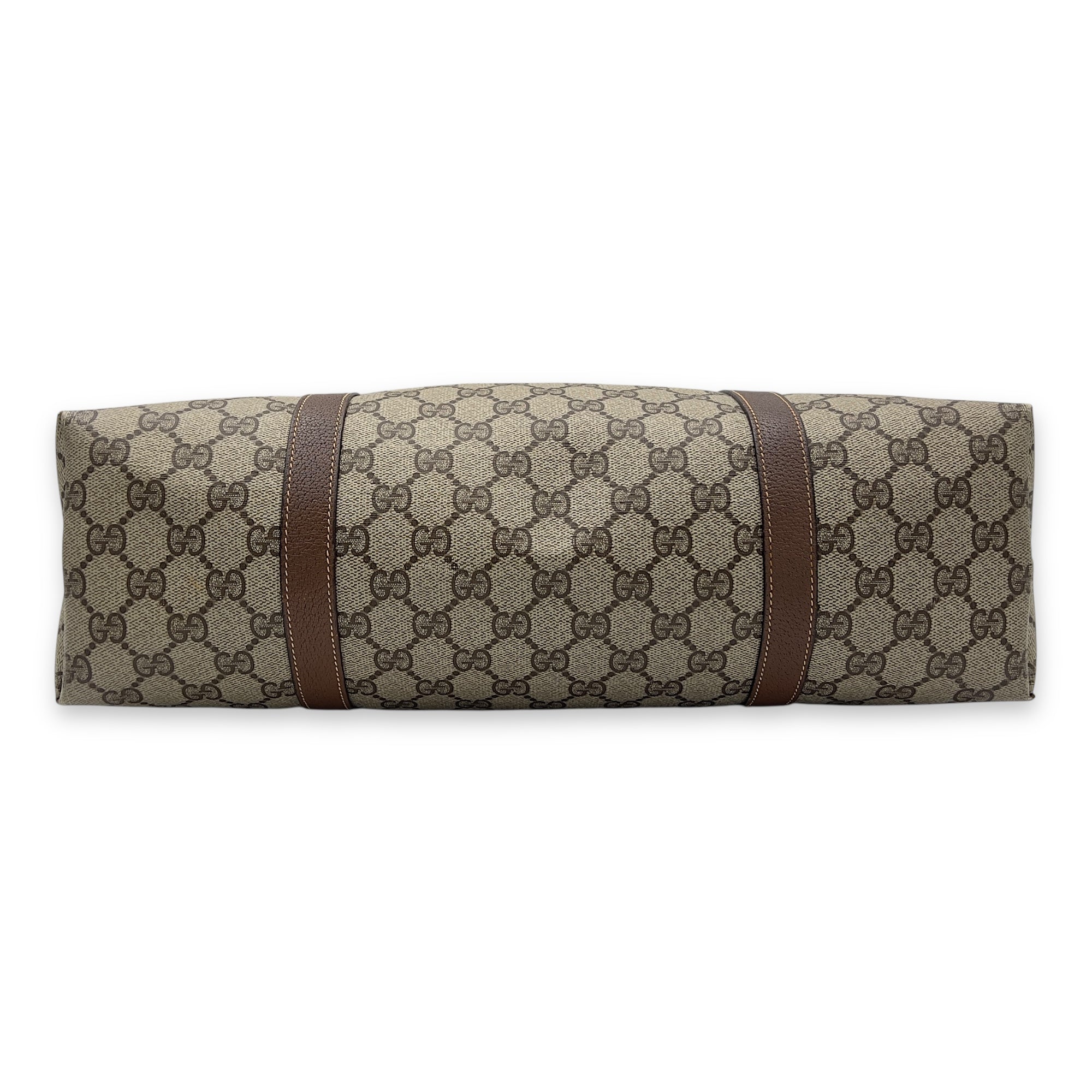Gucci GG Tote Bag Grey in Coated Canvas, Silver hardware_5