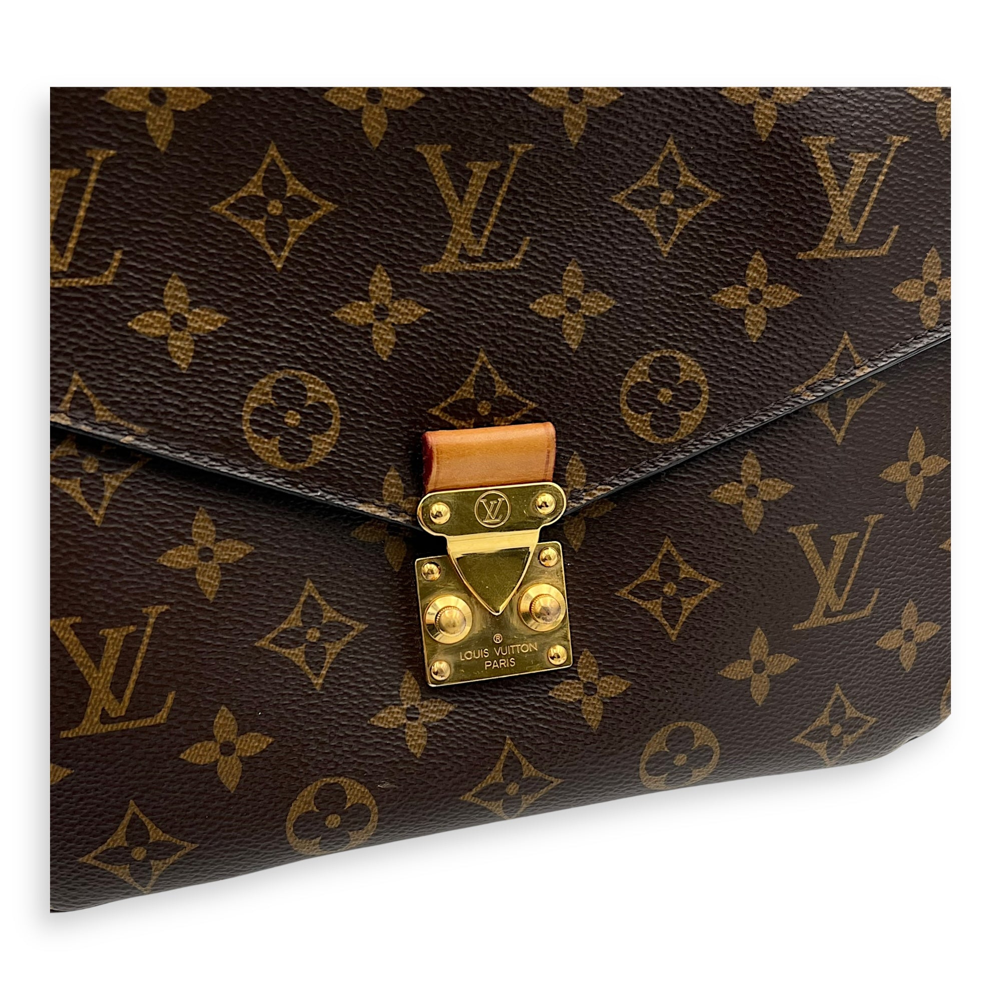 Louis Vuitton Metis Crossbody Bag Brown in Monogram Coated Canvas, Gold hardware_7