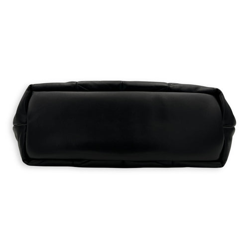 Saint Laurent Puffer Tote Bag Black in Lambskin, Black hardware_5