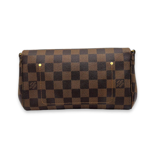 Favourite Damier Ebene Crossbody Bag in Coated Canvas, Gold hardware