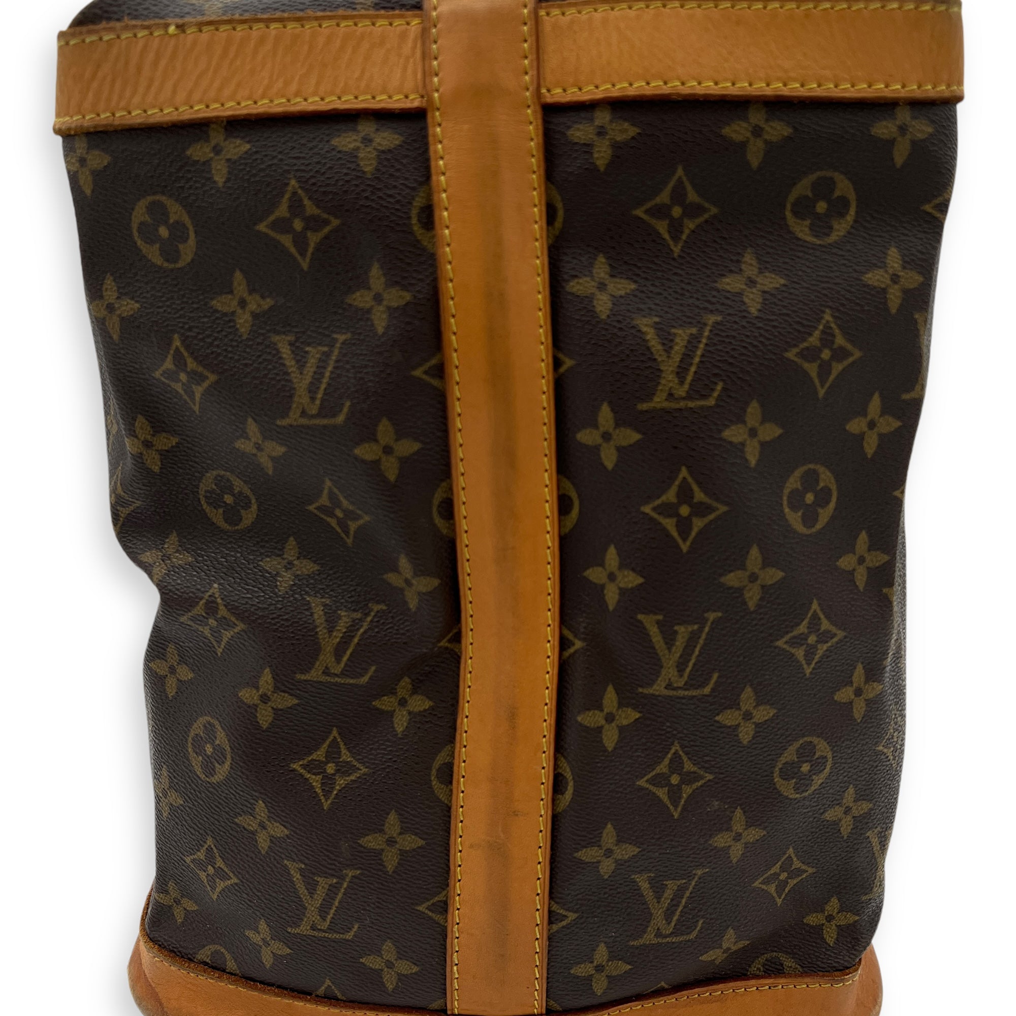 Cruiser Top Handle Bag Brown in Monogram Coated Canvas, Gold hardware