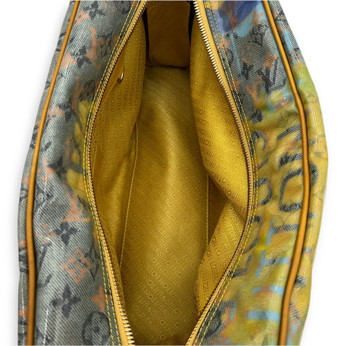 Richard Prince Pulp Weekender Yellow Top Handle Bag in Vinyl, Gold hardware