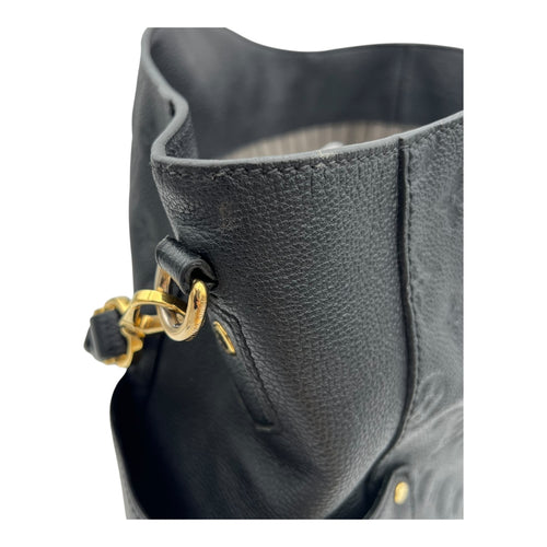 Louis Vuitton Bagatelle Shoulder Bag Black in Empreinte Leather, Gold hardware_13