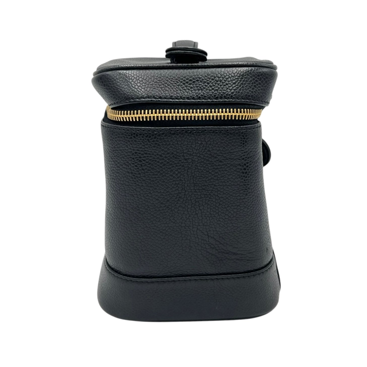 Chanel CC Vanity Bag Black in Caviar Leather, Gold hardware_3