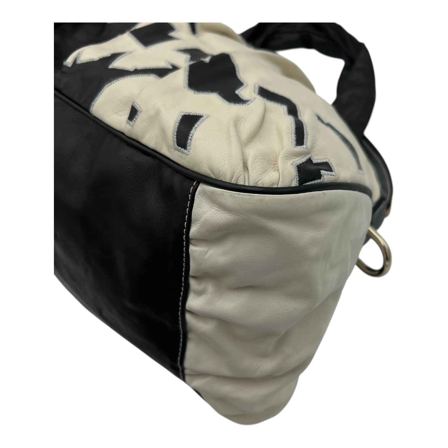 Gucci Hobo Top Handle Bag Black in Calfskin, Gold hardware_12