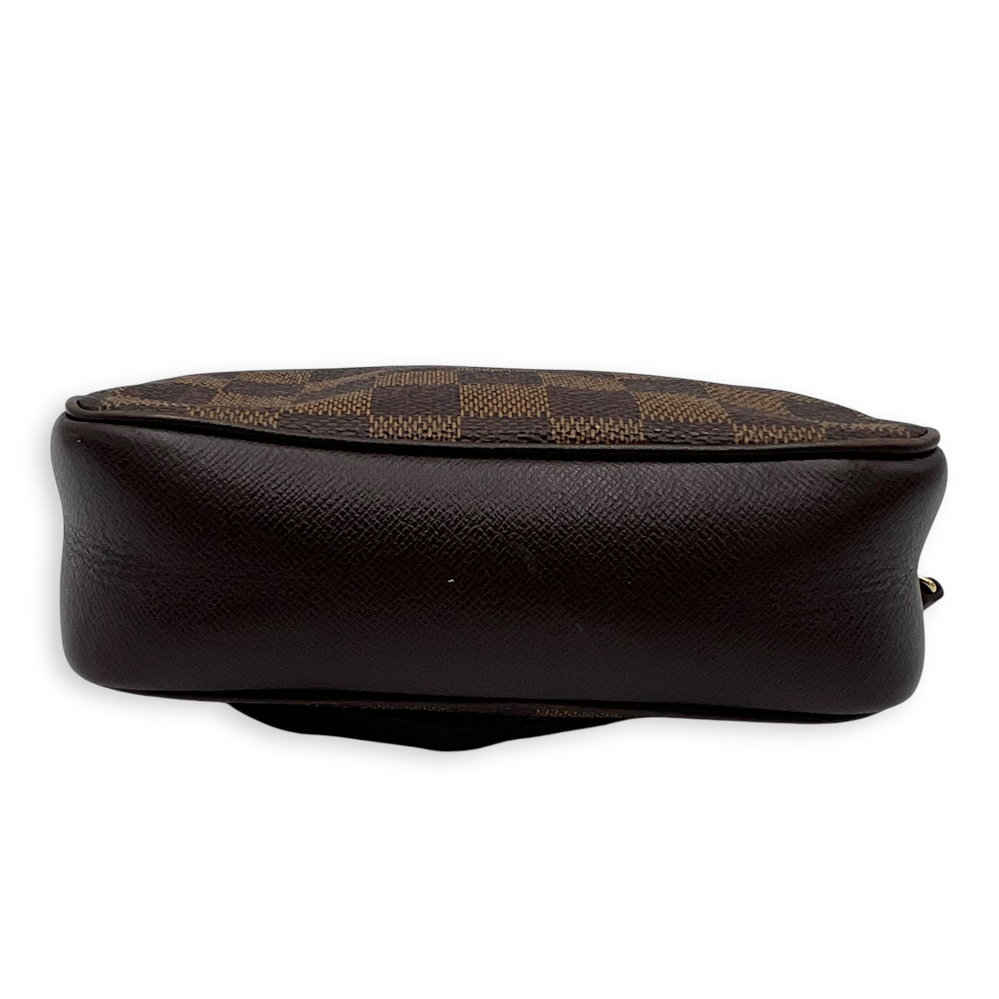 Louis Vuitton Trousse Pouch Brown in Coated Canvas, Gold hardware_6
