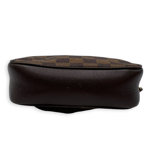 Louis Vuitton Trousse Pouch Brown in Coated Canvas, Gold hardware_6